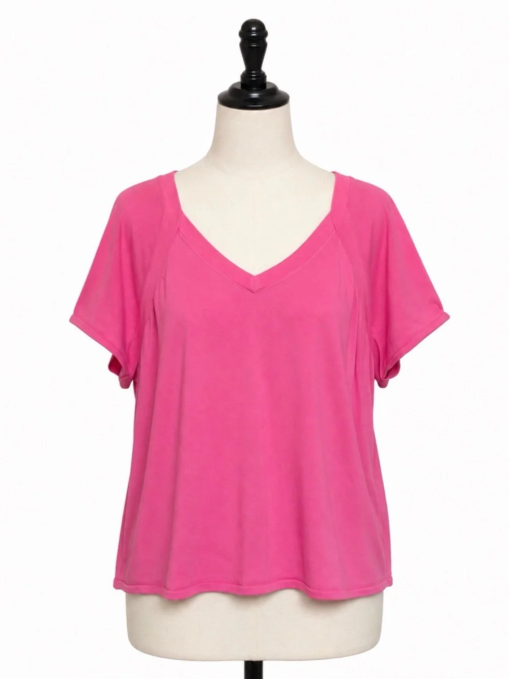 Talbots Woman Size 3X Pink V Neck Short Sleeve Women’s Top